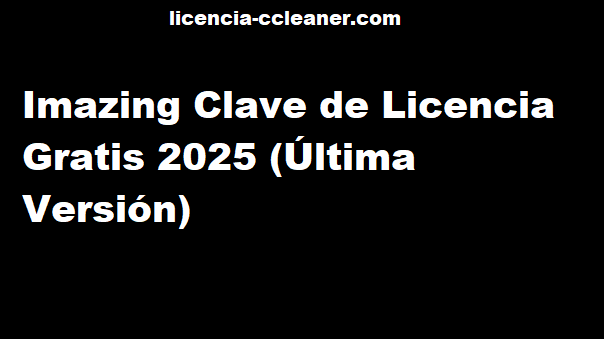 Clave de licencia de Imazing 