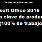 Clave del producto Microsoft Office 2016