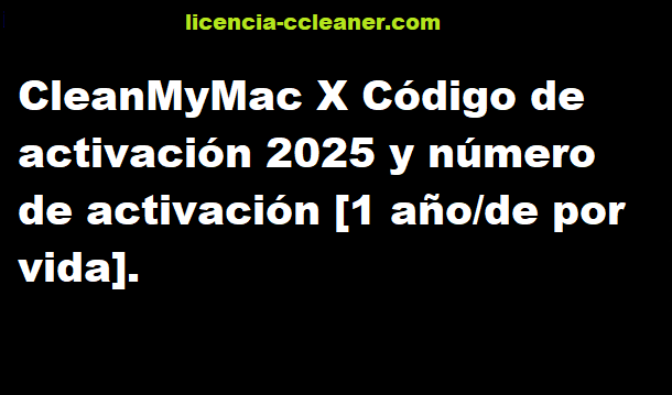 Código de activación de CleanMyMac X
