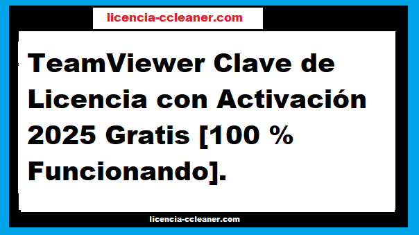 Clave de licencia de TeamViewer