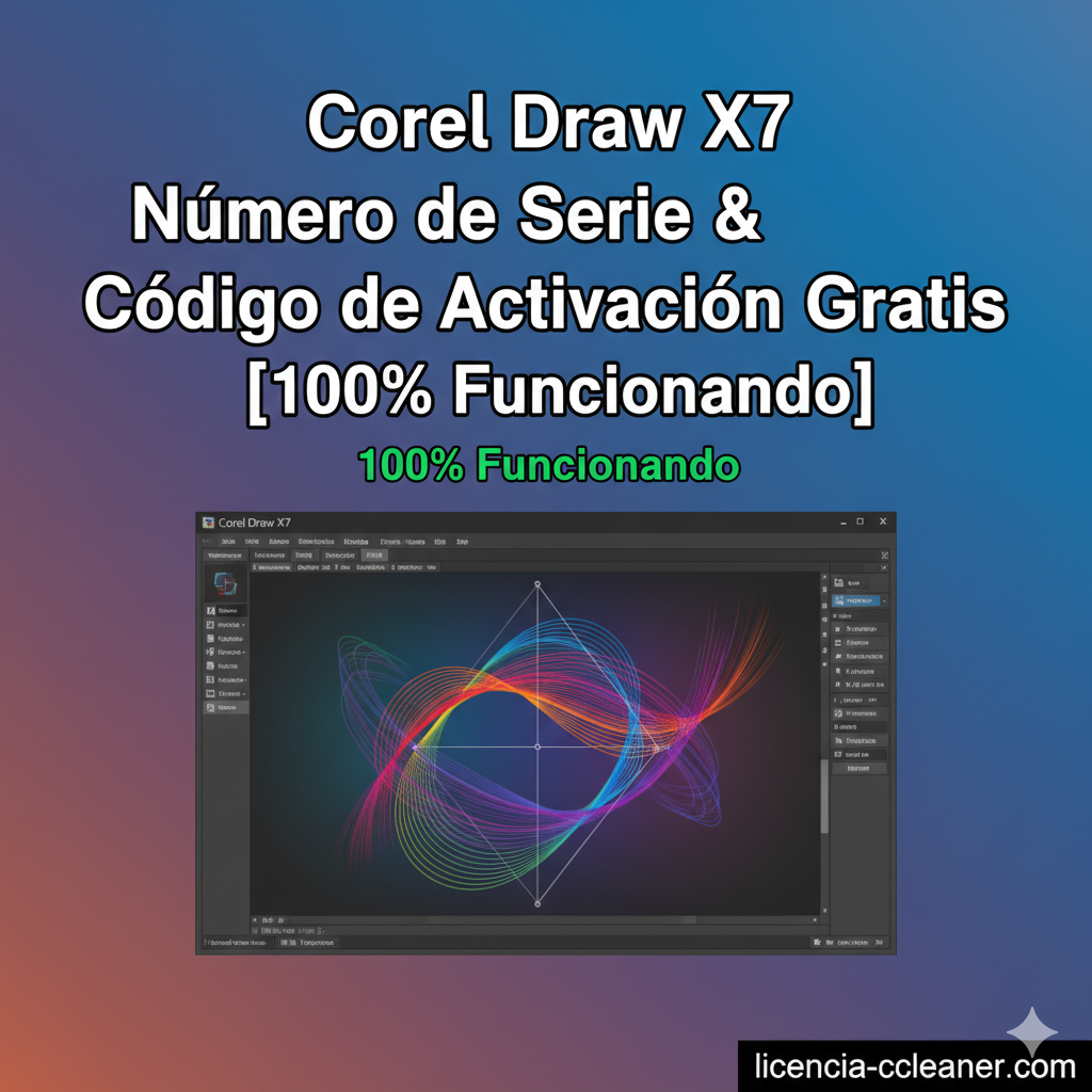 Corel Draw X7 Número de Serie & Código de Activación Gratis [100% Funcionando]